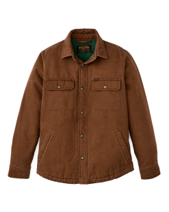 Fleece Lined Jac-shirt - Brown