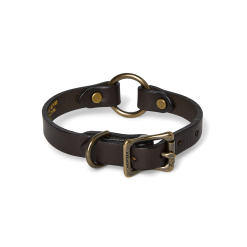 Bridle Leather Puppy Collar - Brown