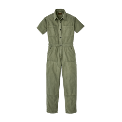 Women's Field Short Sleeve Coverall - Army Green