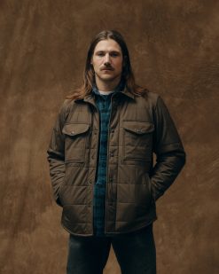 Cover Cloth Quilted Jac-shirt - Slate Black