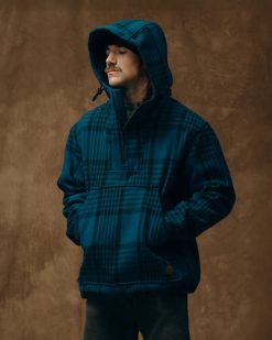 Mackinaw Wool Anorak - Blue / Black Plaid